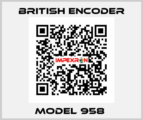 Model 958  British Encoder