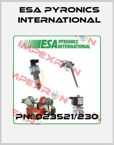 pn: 023521/230 ESA Pyronics International