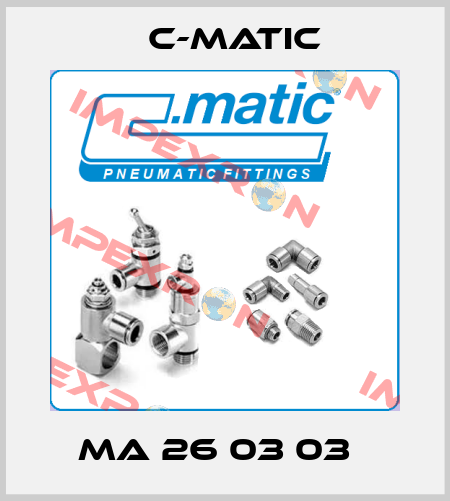 MA 26 03 03   C-Matic