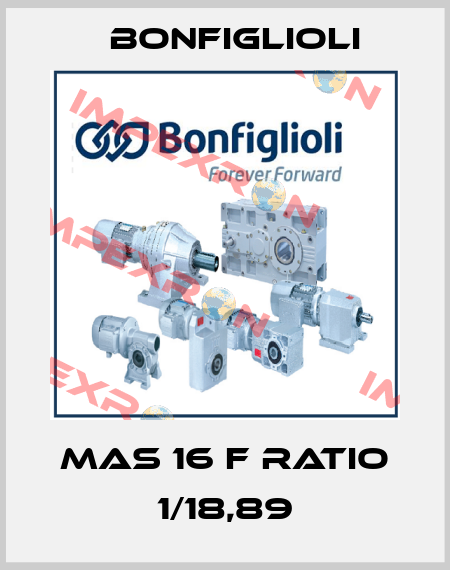 MAS 16 F RATIO 1/18,89 Bonfiglioli