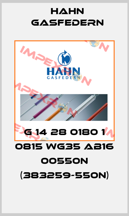 G 14 28 0180 1 0815 WG35 AB16 00550N (383259-550N) Hahn Gasfedern