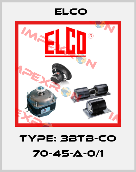 Type: 3BTB-CO 70-45-A-0/1 Elco