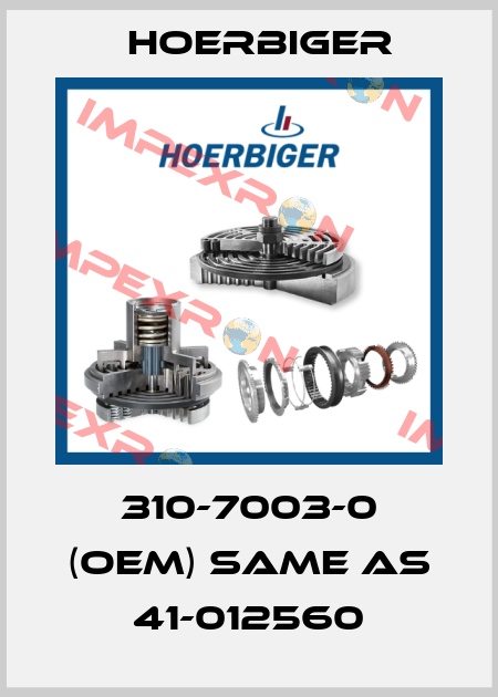 310-7003-0 (OEM) same as 41-012560 Hoerbiger