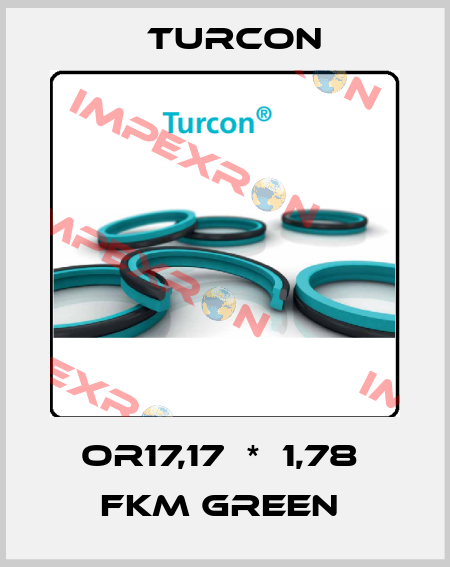 OR17,17  *  1,78  FKM GREEN  Turcon