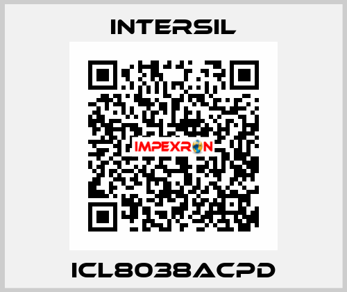 ICL8038ACPD Intersil