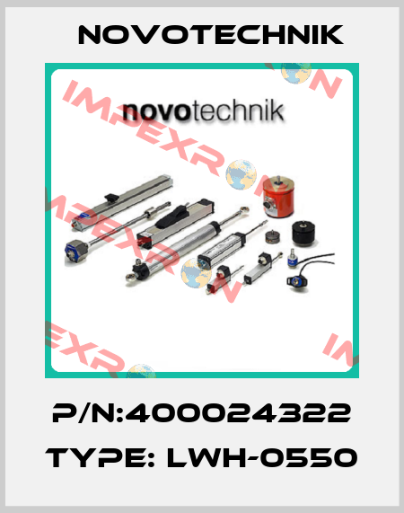 P/N:400024322 Type: LWH-0550 Novotechnik