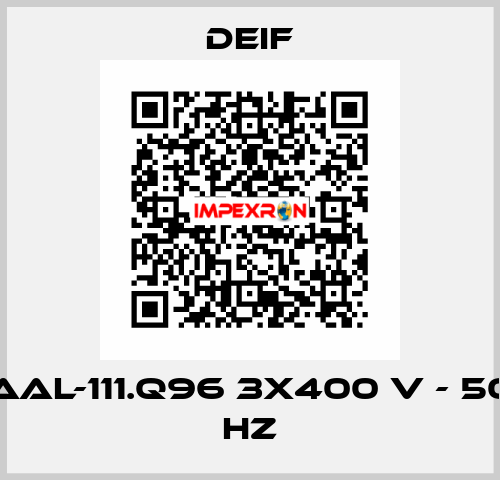 AAL-111.Q96 3x400 V - 50 Hz Deif