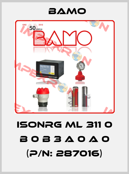 ISONRG ML 311 0 B 0 B 3 A 0 A 0 (P/N: 287016) Bamo