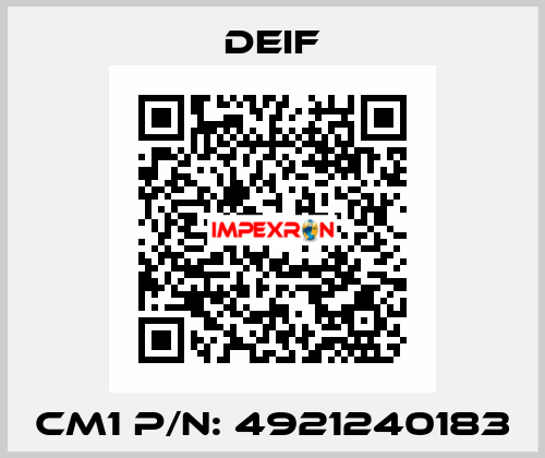 CM1 P/N: 4921240183 Deif