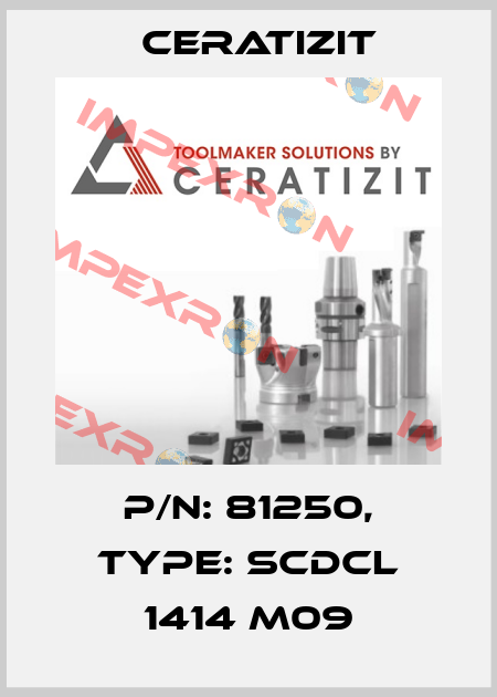 P/N: 81250, Type: SCDCL 1414 M09 Ceratizit