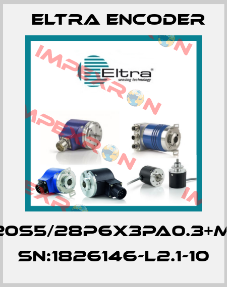 EL40G20S5/28P6X3PA0.3+M-12.162, SN:1826146-L2.1-10 Eltra Encoder