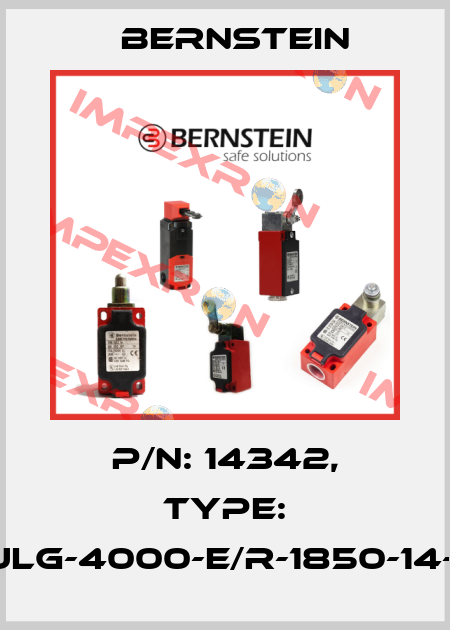 P/N: 14342, Type: SULG-4000-E/R-1850-14-01 Bernstein