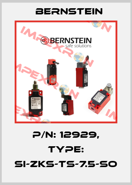 P/N: 12929, Type: SI-ZKS-TS-7.5-SO Bernstein