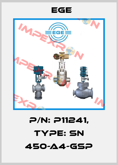p/n: P11241, Type: SN 450-A4-GSP Ege