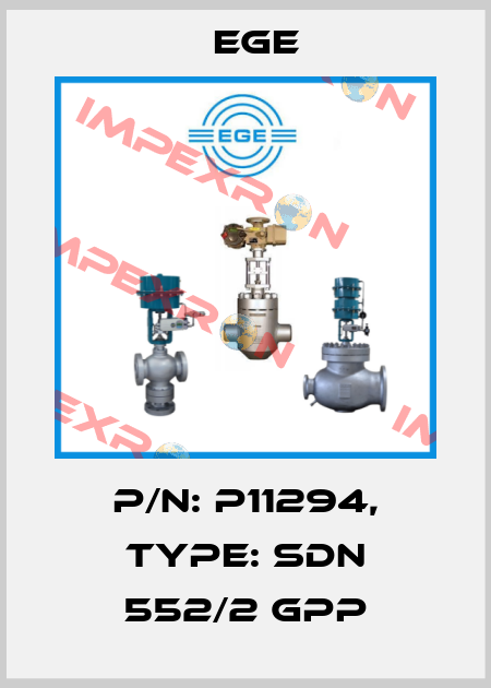 p/n: P11294, Type: SDN 552/2 GPP Ege