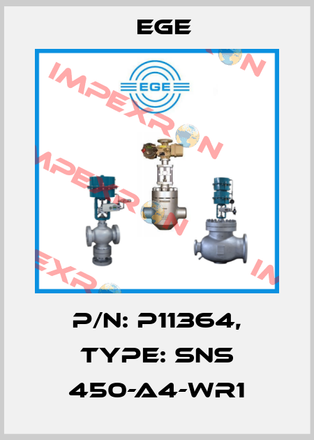 p/n: P11364, Type: SNS 450-A4-WR1 Ege