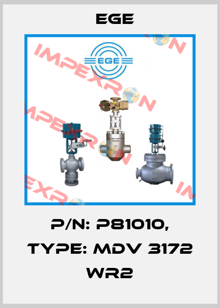 p/n: P81010, Type: MDV 3172 WR2 Ege