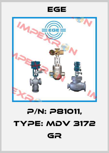p/n: P81011, Type: MDV 3172 GR Ege