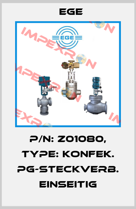 p/n: Z01080, Type: Konfek. PG-Steckverb. einseitig Ege