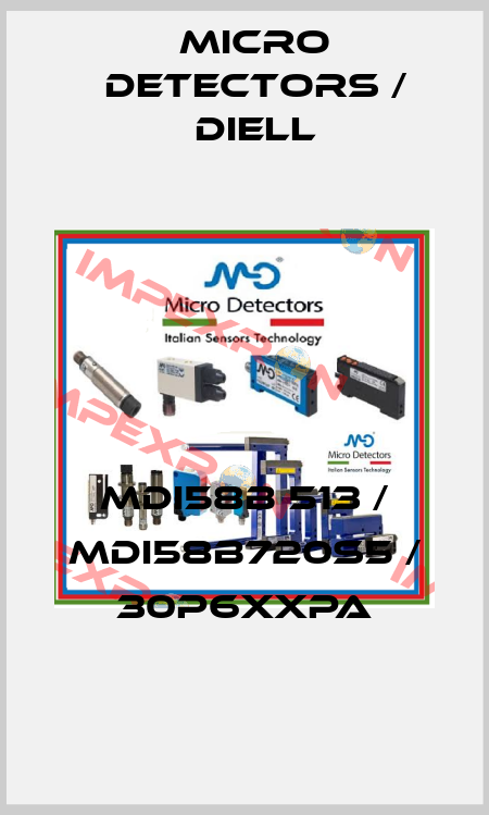 MDI58B 513 / MDI58B720S5 / 30P6XXPA
 Micro Detectors / Diell
