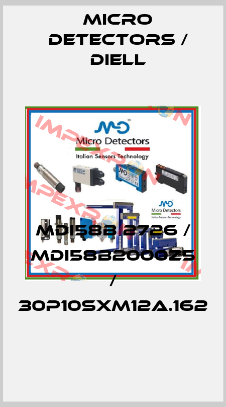 MDI58B 2726 / MDI58B2000Z5 / 30P10SXM12A.162
 Micro Detectors / Diell
