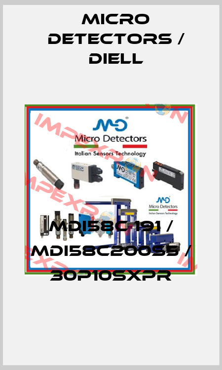 MDI58C 191 / MDI58C200S5 / 30P10SXPR
 Micro Detectors / Diell