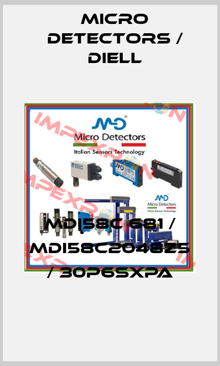 MDI58C 681 / MDI58C2048Z5 / 30P6SXPA
 Micro Detectors / Diell