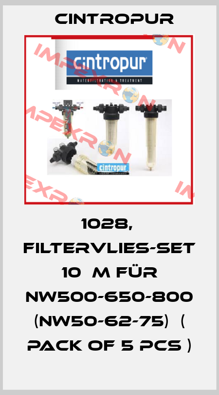 1028,  Filtervlies-Set 10µm für NW500-650-800 (NW50-62-75)  ( Pack of 5 pcs ) Cintropur