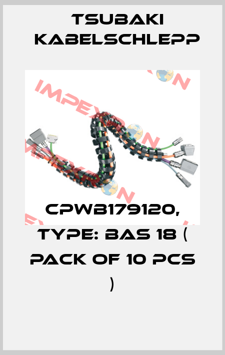 CPWB179120, Type: BAS 18 ( Pack of 10 pcs ) Tsubaki Kabelschlepp