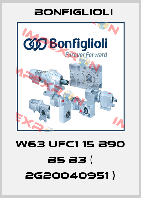 W63 UFC1 15 B90 B5 B3 ( 2G20040951 ) Bonfiglioli