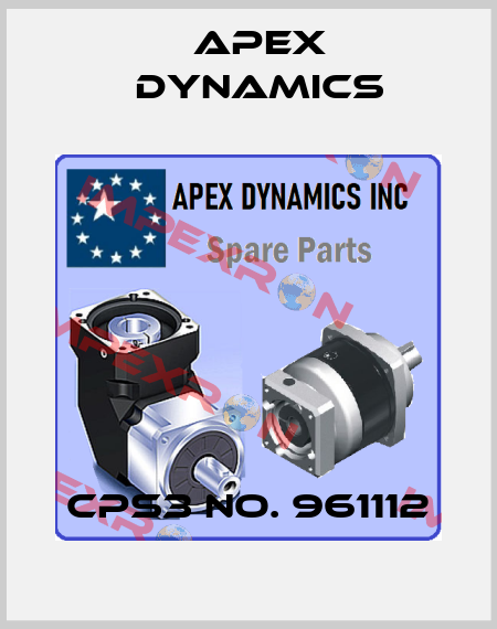CPS3 NO. 961112 Apex Dynamics