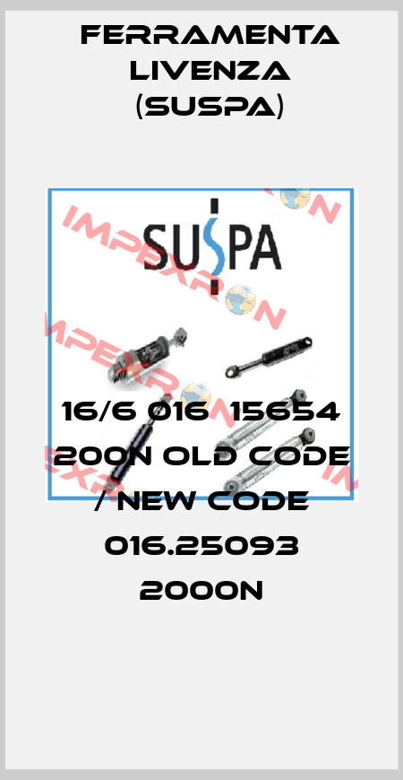 16/6 016  15654 200N old code / new code 016.25093 2000N Ferramenta Livenza (Suspa)