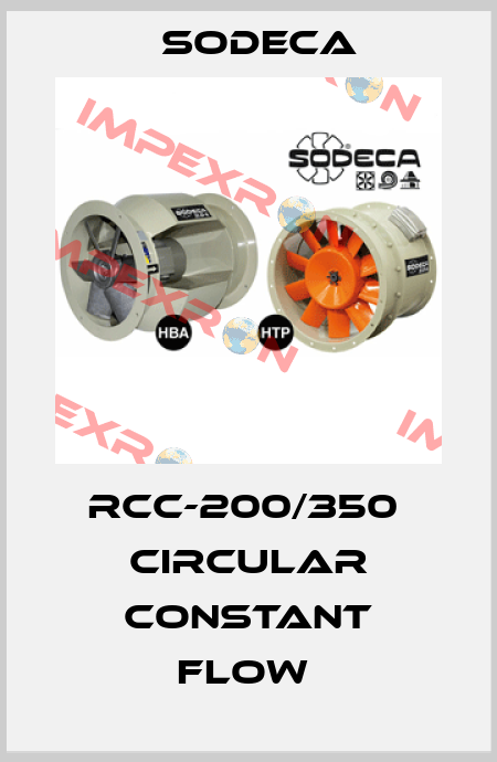 RCC-200/350  CIRCULAR CONSTANT FLOW  Sodeca