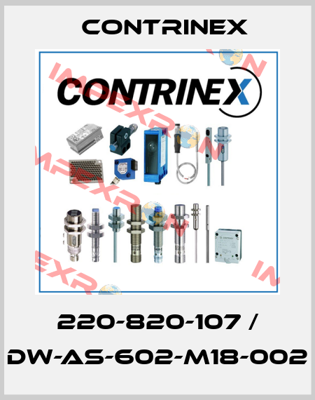 220-820-107 / DW-AS-602-M18-002 Contrinex