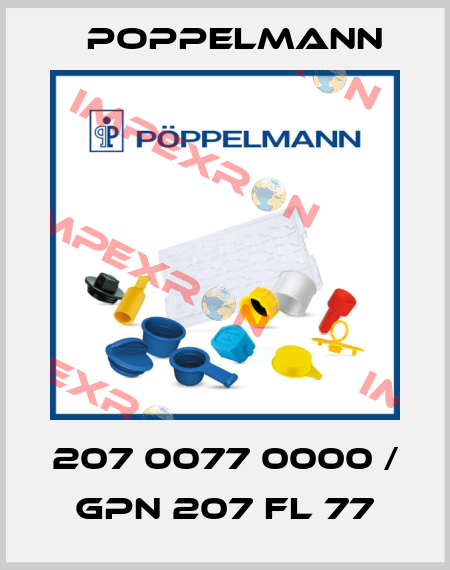 207 0077 0000 / GPN 207 FL 77 Poppelmann