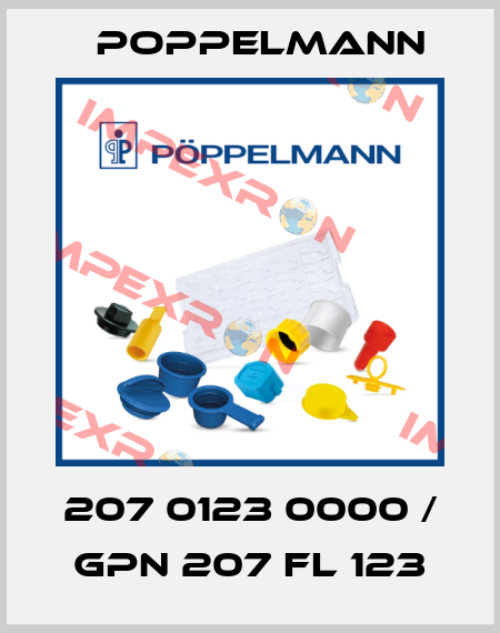 207 0123 0000 / GPN 207 FL 123 Poppelmann