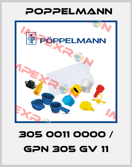 305 0011 0000 / GPN 305 GV 11 Poppelmann