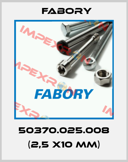 50370.025.008 (2,5 x10 mm) Fabory