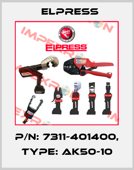 p/n: 7311-401400, Type: AK50-10 Elpress