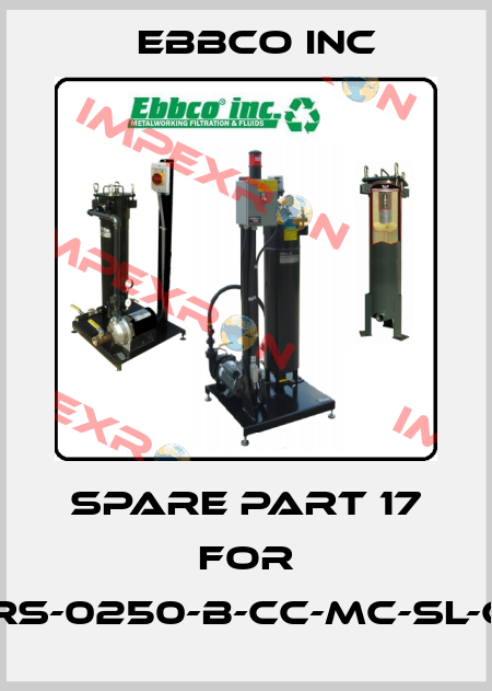 spare part 17 for GRS-0250-B-CC-MC-SL-CE EBBCO Inc
