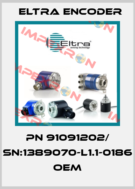PN 91091202/ Sn:1389070-L1.1-0186 OEM Eltra Encoder
