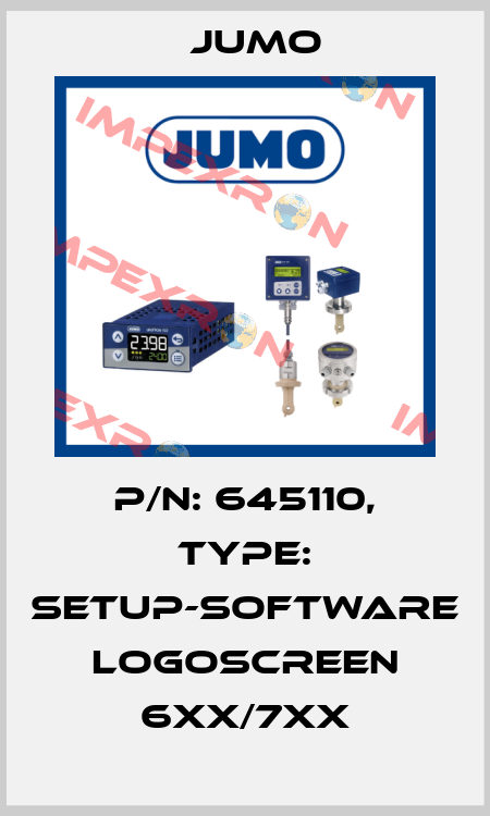 p/n: 645110, Type: Setup-Software LOGOSCREEN 6XX/7XX Jumo