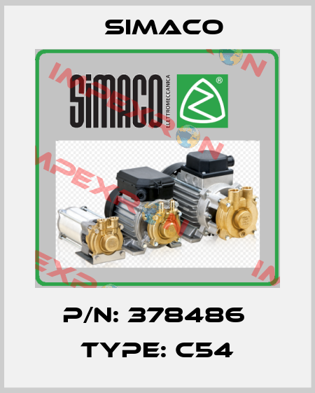 P/N: 378486  Type: C54 Simaco