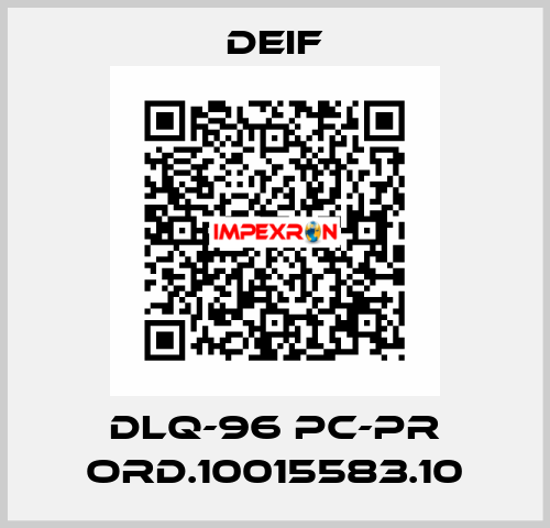 DLQ-96 pc-PR ord.10015583.10 Deif