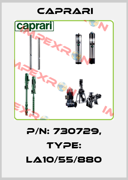 P/N: 730729, Type: LA10/55/880 CAPRARI 