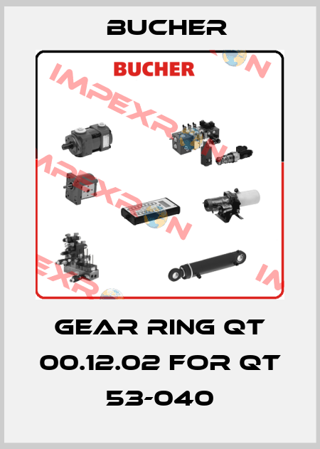 gear ring QT 00.12.02 for QT 53-040 Bucher