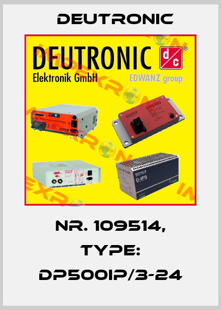 Nr. 109514, Type: DP500IP/3-24 Deutronic
