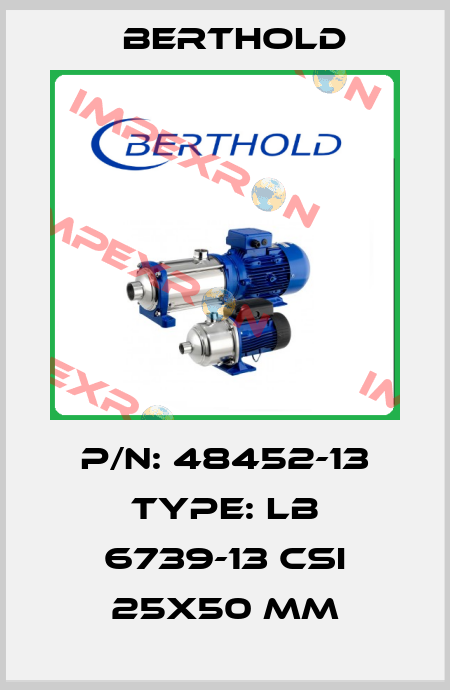 P/N: 48452-13 Type: LB 6739-13 CsI 25x50 mm Berthold