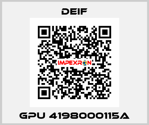 GPU 4198000115A Deif