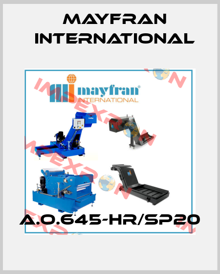 A.O.645-HR/SP20 Mayfran International